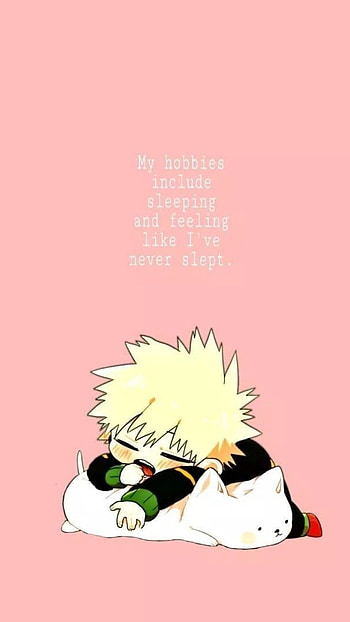 Bakugou Aesthetic lock, art, sleepy HD phone wallpaper