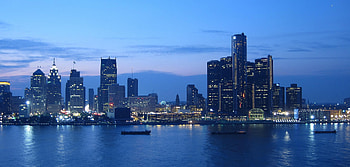 Detroit Skyline, Travels, Downtown Detroit, Top HD wallpaper