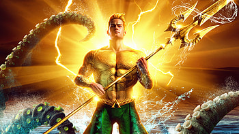 Aquaman Comic Golden Poster , aquaman, superheroes, artist, artwork, digital-art, deviantart HD wallpaper