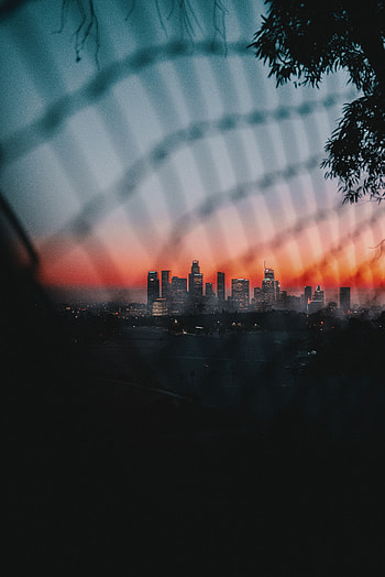 Twilight, City, Building, Dark, Overview, Review, Dusk HD phone wallpaper