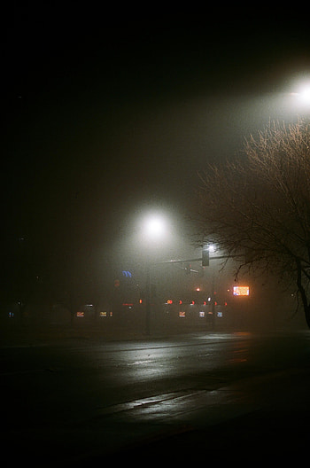 Night, Dark, Road, Lamp, Lantern, Street HD phone wallpaper