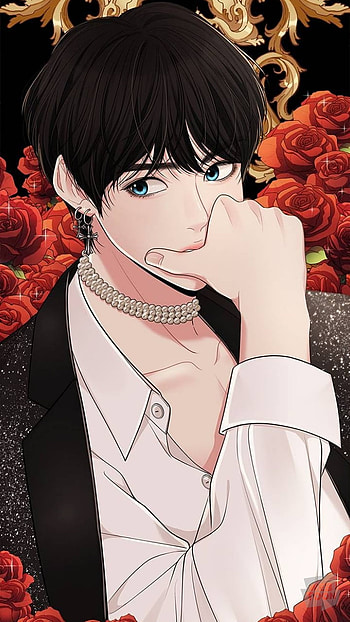 Anime Boy, eye, red, art, king, cool, blue_eye HD phone wallpaper