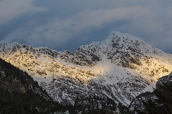 Nature, Mountains, Snow, Vertex, Tops, Spain, Huesca HD wallpaper