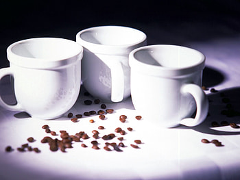 Food, Cups, Coffee Beans HD wallpaper