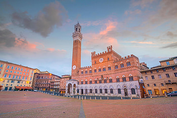 Piazza del Campo, Siena, Italien HD wallpaper