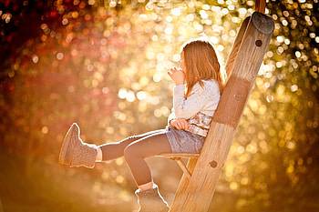 Glare, Miscellanea, Miscellaneous, Girl, Sunlight, Child HD wallpaper