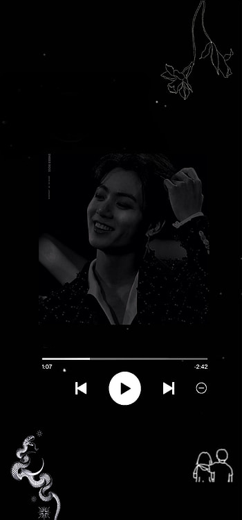 jungkook, bts, monochrome graphy, black HD phone wallpaper