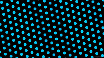 blue hexagon black polka dots deep sky blue HD wallpaper