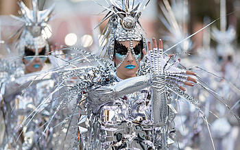 Brasil carnival, girl, woman, vicente concha, silver HD wallpaper
