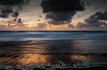 Beautiful View, sea, Beautiful, sky, nature, sunset, beach HD wallpaper