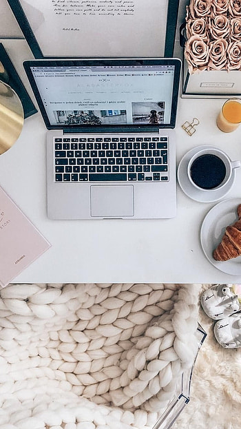 Laptop Aesthetic, Breakfast HD phone wallpaper