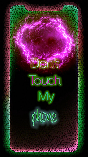Dont touch my , red, magenta, mosaic HD phone wallpaper
