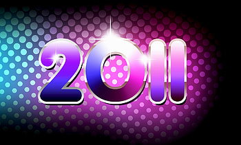 2011, purple, happy, new year HD wallpaper