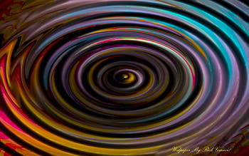 Wirlpool Of Color, background, abstract, 3d, art HD wallpaper