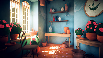 Botany Manor Game Room - Blooming Virtual Oasis, video game, Botany Manor HD wallpaper