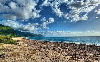 Hawaii Beach, Hawaii, Ocean, sky, Oahu, beach HD wallpaper