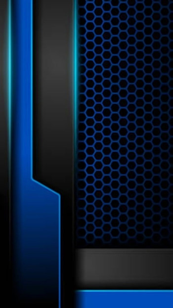material design mesh, digital, tech, amoled, blue, modern, black, pattern, gamer, neonl, tint HD phone wallpaper