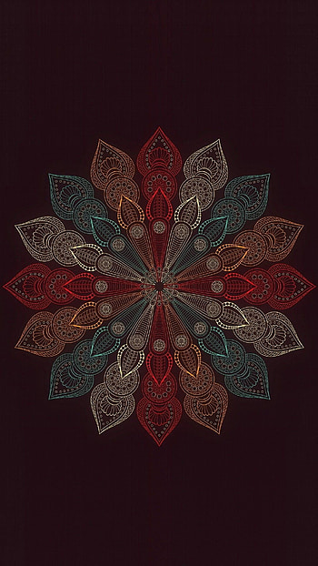 Flower mandala , Botanical beauty, Delicate detailing, Nature-inspired art HD phone wallpaper