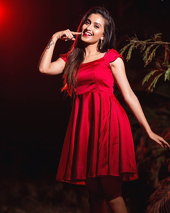Deepika pilli, dress, hair HD phone wallpaper