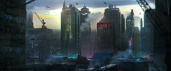 Sci Fi, city, sci fi city HD wallpaper