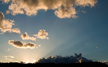 Sunset, mountain HD wallpaper