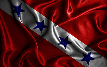 Marica flag, , silk wavy flags, brazilian cities, Day of Marica, Flag of Marica, fabric flags, 3D art, Marica, cities of Brazil, Marica 3D flag HD wallpaper