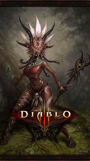 6 plus Diablo 3 witch doctor female Games HD phone wallpaper