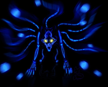 Venge, the other Kyuubi, kyuubi, venge, fox, boned fox, demon HD wallpaper
