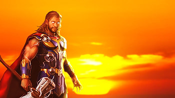 Chris Hemsworth Thor Love and Thunder Poster Art Thor Love and Thunder HD wallpaper