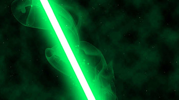green lightsaber HD wallpaper