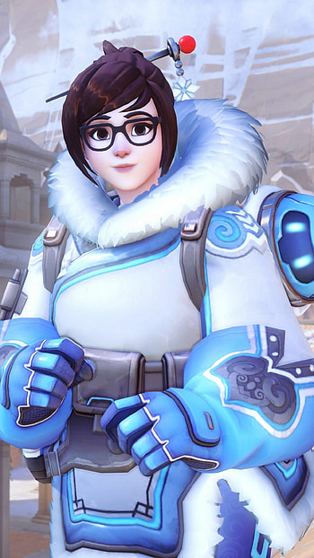 Mei Overwatch , Charming character design, Captivating visuals, Gaming aesthetics HD phone wallpaper