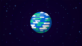 Minimal, abstraction, planet, stars, space HD wallpaper