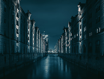 Cities, Architecture, Night City, Bridge, Germany, Hamburg HD wallpaper