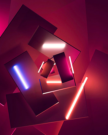 Reflection, Shine, Light, 3D, Plate, Rendering HD phone wallpaper