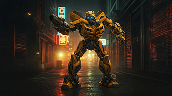 Bumblebee Guardian On Wheels, transformers, movies, bumblebee, artwork, art, digital-art, ai, deviantart HD wallpaper