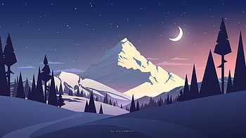 Abstract Nature, Mountain Abstract HD wallpaper