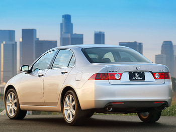 Auto, Houses, Grass, Acura, Cars, City, Asphalt, Back View, Rear View, Style, Akura, Silver Metallic, 2003, Tsx HD wallpaper
