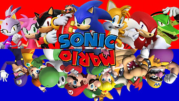 Sonic e Mario at the Olympic Winter games, olympic, sonic, games, mario HD wallpaper