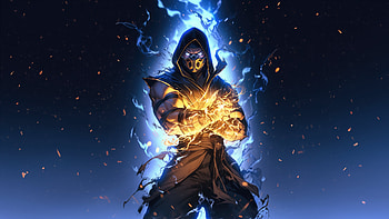 Ultra Instinct Scorpion , sub-zero, scorpion, mortal-kombat, games, artwork, digital-art, artist, deviantart HD wallpaper