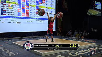2:12 Norik Vardanian Dominates At Olympic Team Trials For Weightlifting HD wallpaper