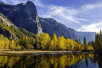 Mountains-reflections, Lake, Nature, Reflection, Forest HD wallpaper