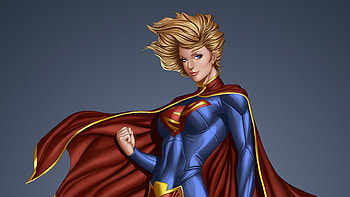 Arts Supergirl, supergirl, artwork, cute, superheroes HD wallpaper