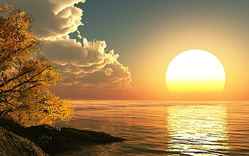 Sunrise beauty, Dawn's arrival, Golden hour serenity, Beginning of a new day HD wallpaper