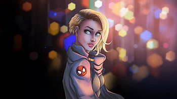 Gwen Stacy Elegance, gwen-stacy, superheroes, artwork, digital-art, art, deviantart HD wallpaper