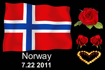 May they rest in peace, roses, red, candles, flag, heart, norway HD wallpaper