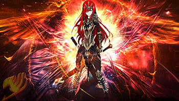 Erza, Fairy Tail, Scarlet armor, by Skeptec HD wallpaper