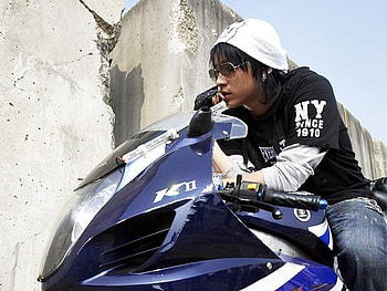 李准基^_^, motorcycle, glasses, lee jun ki, racing bike HD wallpaper