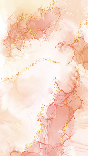 aesthetic peach ink, girly, marble, girls, cute, ink art HD phone wallpaper