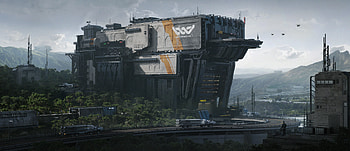 Sci-fi Military Base, Sci Fi, Structure HD wallpaper