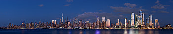 R panorama of Midtown Manhattan, New York City, as viewed from Weehawken, New Jersey, panorama, man made, Manhattan HD wallpaper